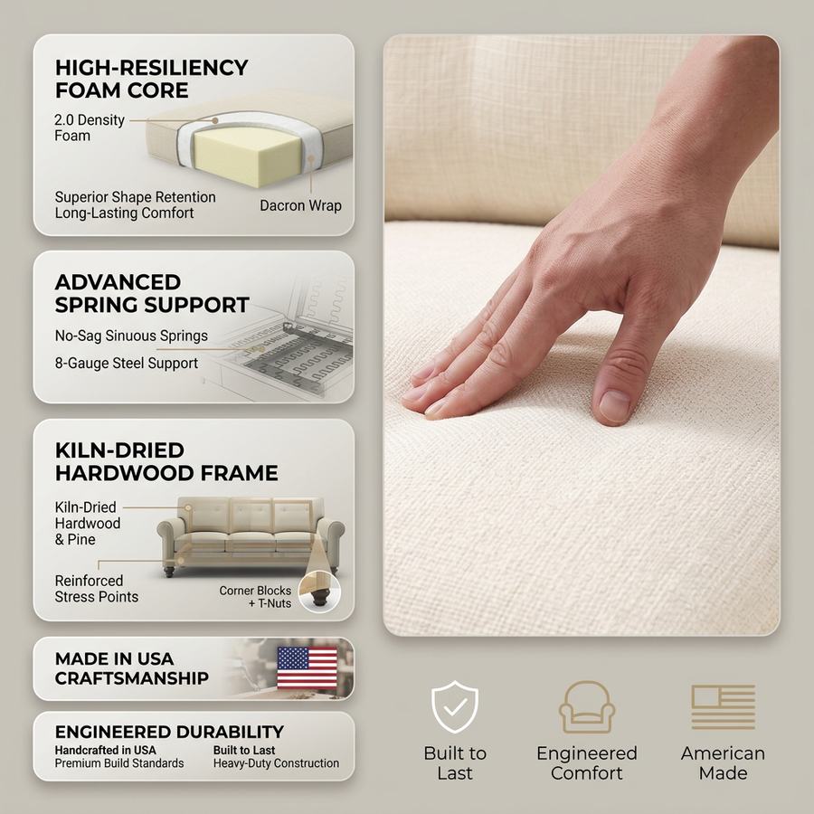 Farah Sofa fabric infographic