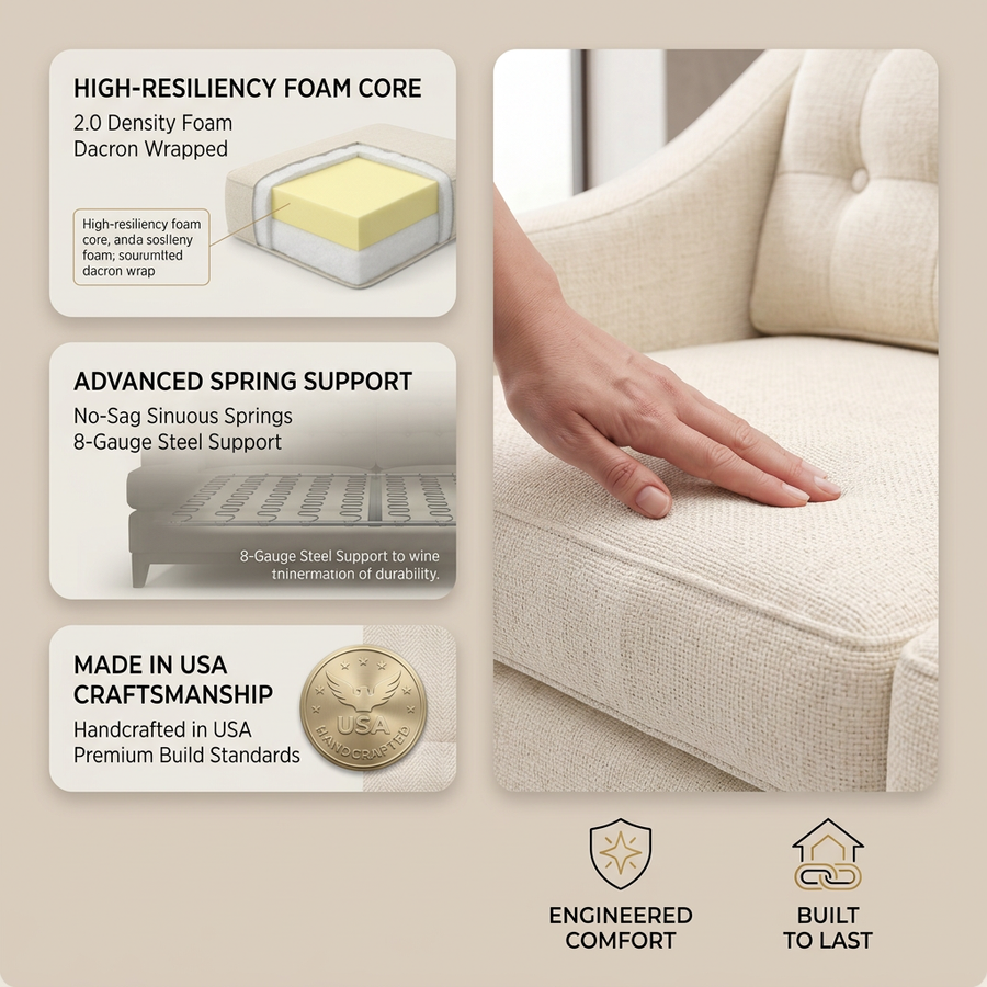 Geneva Sofa fabric infographic