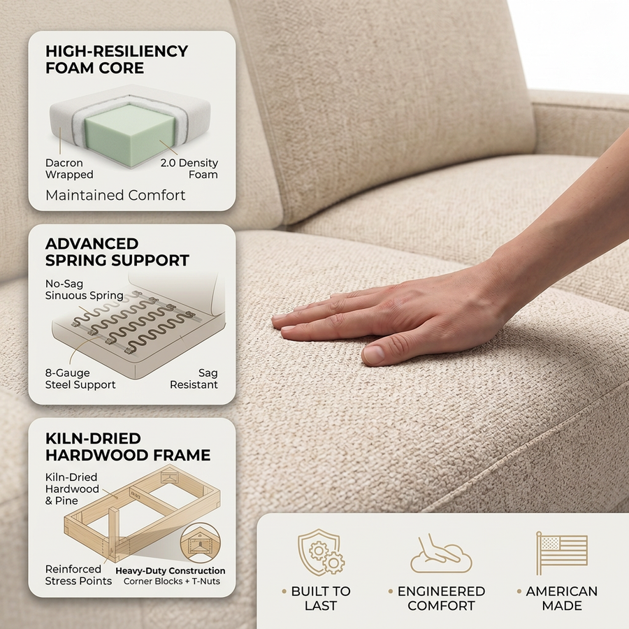 Monaco Sofa fabric infographic