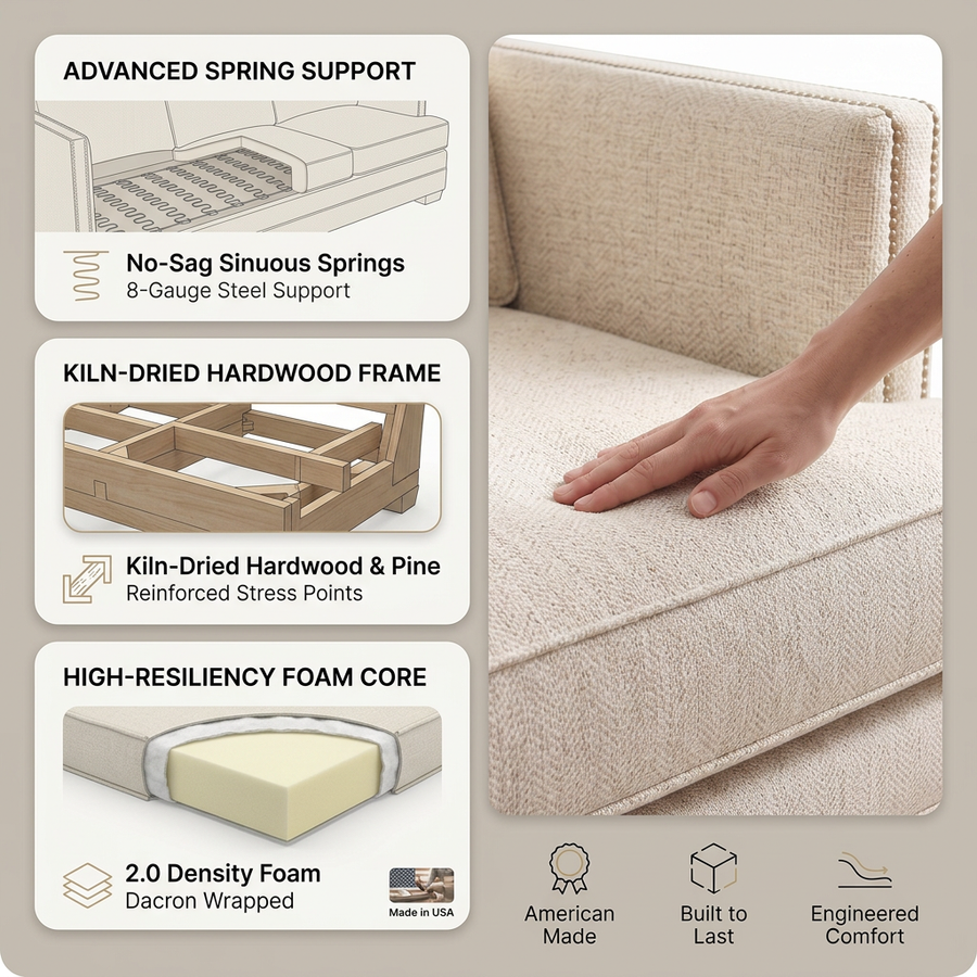 Riga Sofa fabric infographic