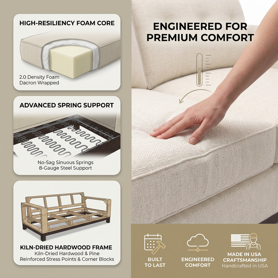 Rio Sofa fabric infographic