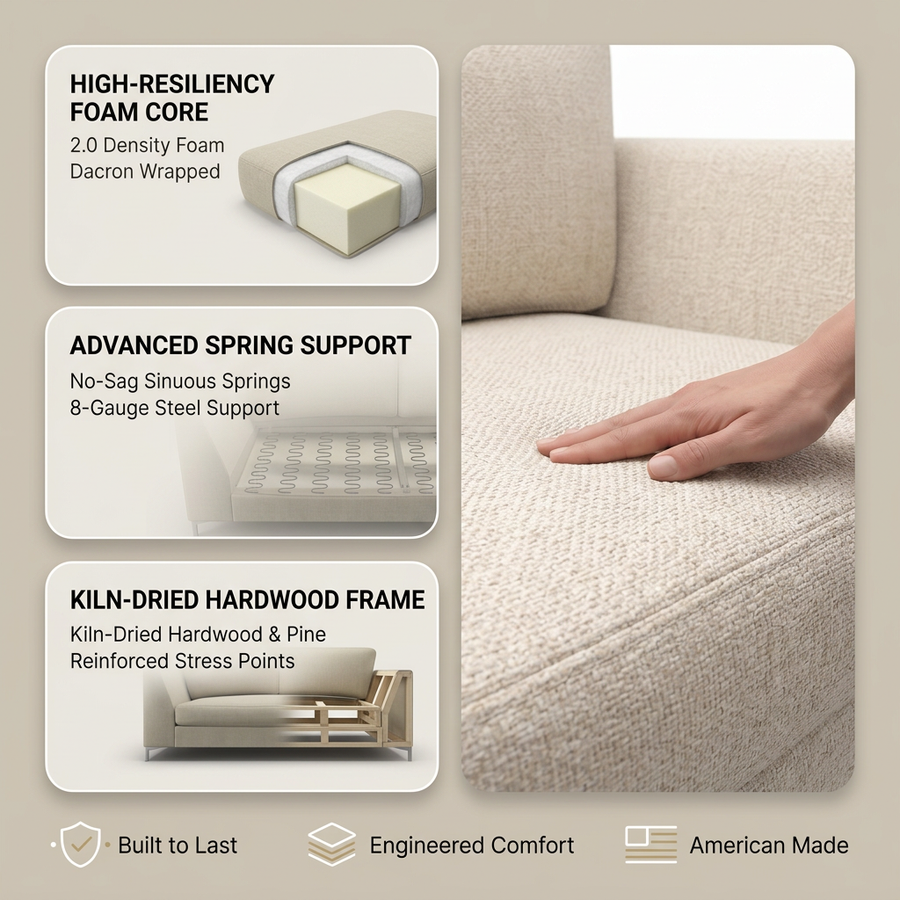 Royal Sofa fabric infographic