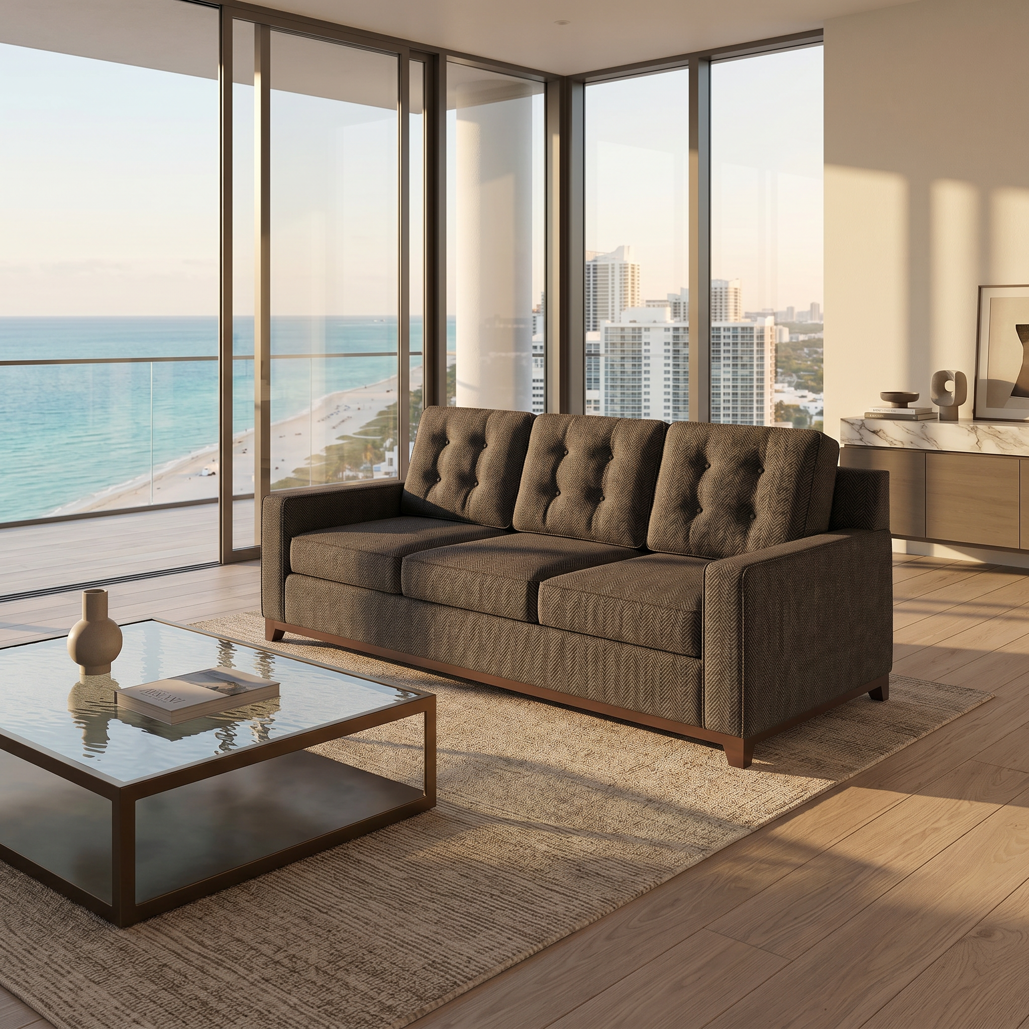 Alexandria Sofa — Catalina Charcoal — ALS-CC-Model1