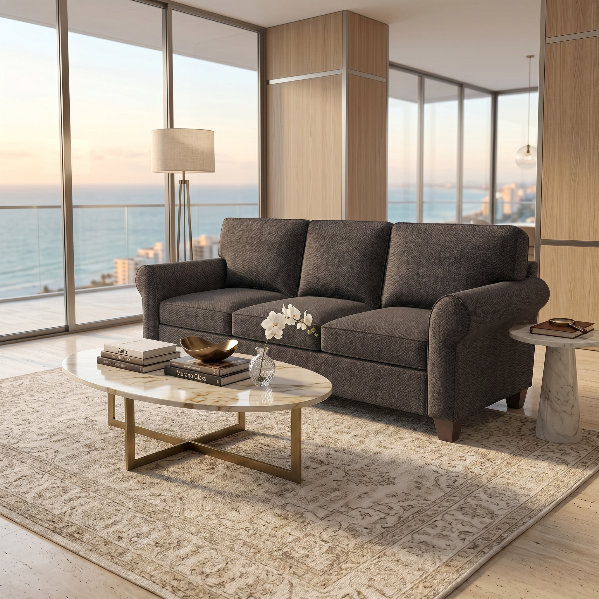 Augusta Sofa — Catalina Charcoal — AS-CC-Model2