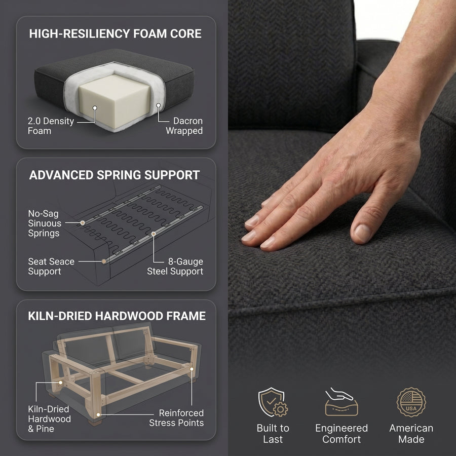 Alton Sofa fabric infographic