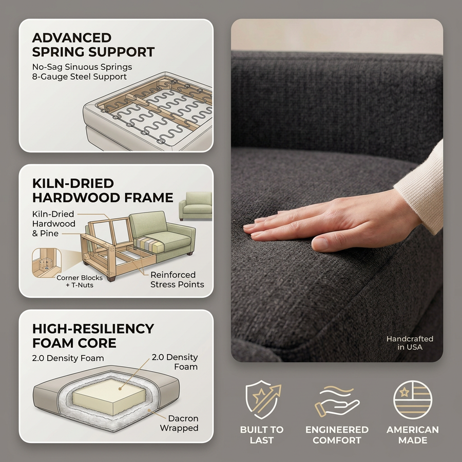 Dresden Sofa fabric infographic