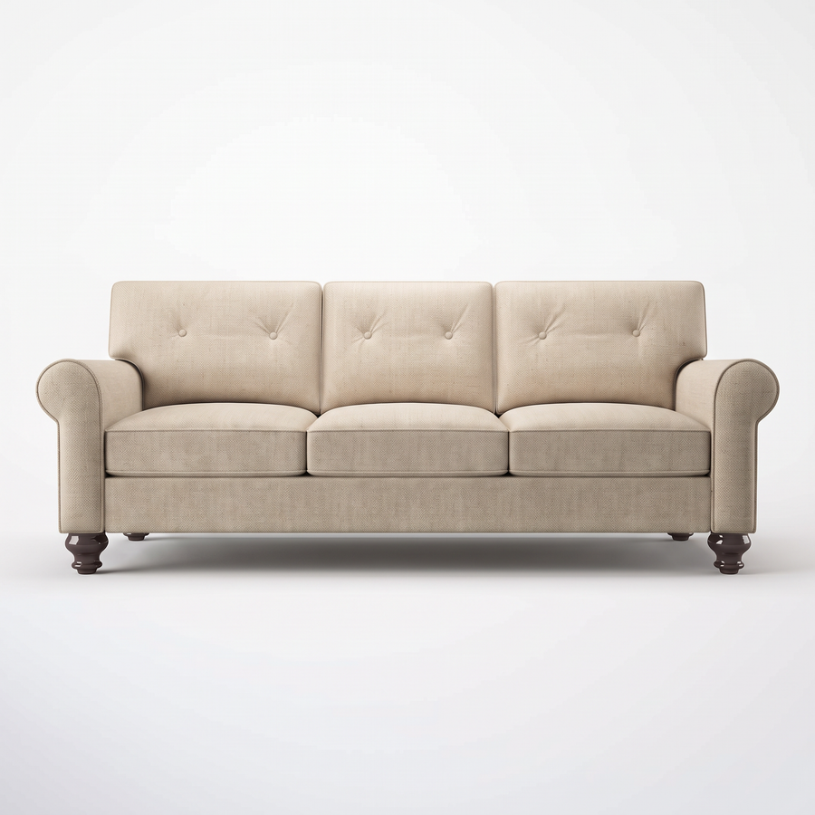 Farah Sofa — Catalina Ivory — FRH-CI-FRONTVIEW