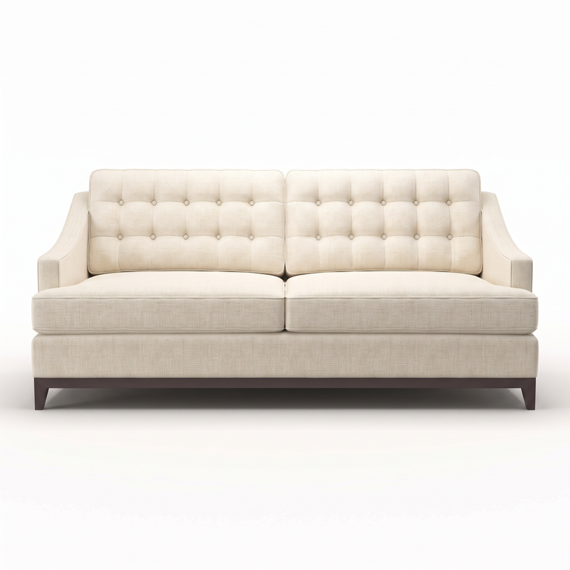 Geneva Sofa — Catalina Ivory — GNV-CI-FRONTVIEW