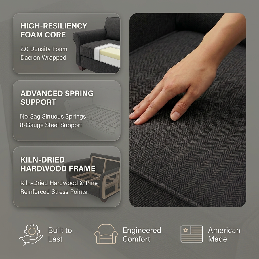 Isabel Sofa fabric infographic