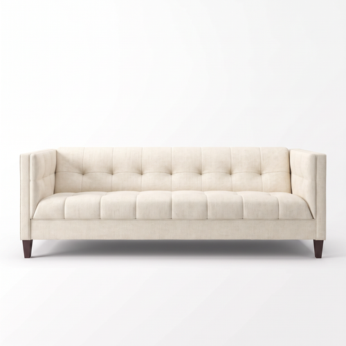 Messina Sofa — Catalina Ivory — MSNA-CI-FRONTVIEW