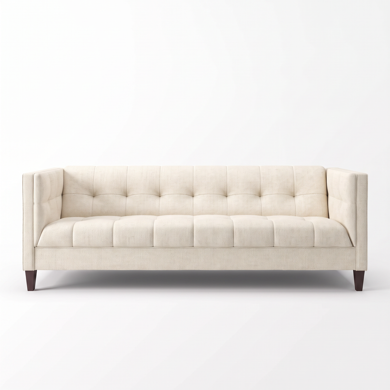 Messina Sofa — Catalina Ivory — MSNA-CI-FRONTVIEW