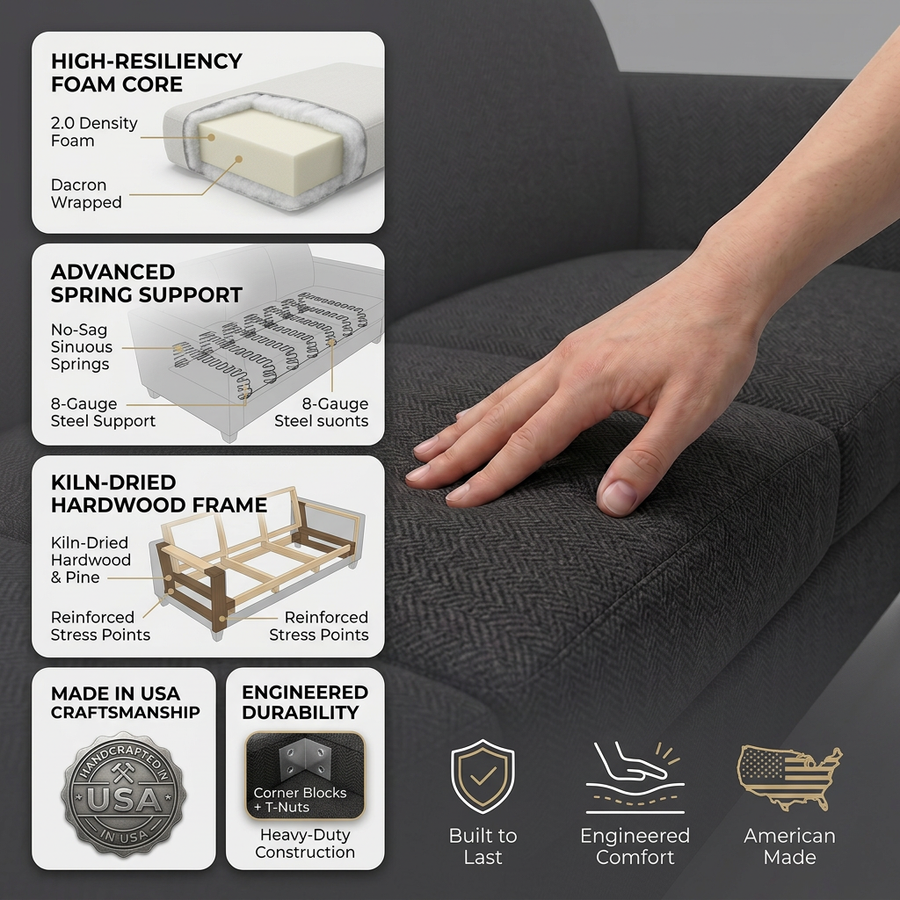 Paris Sofa fabric infographic
