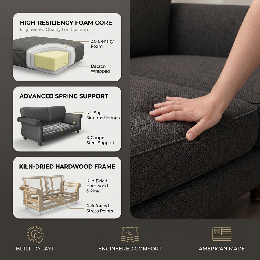 Pisa Sofa fabric infographic