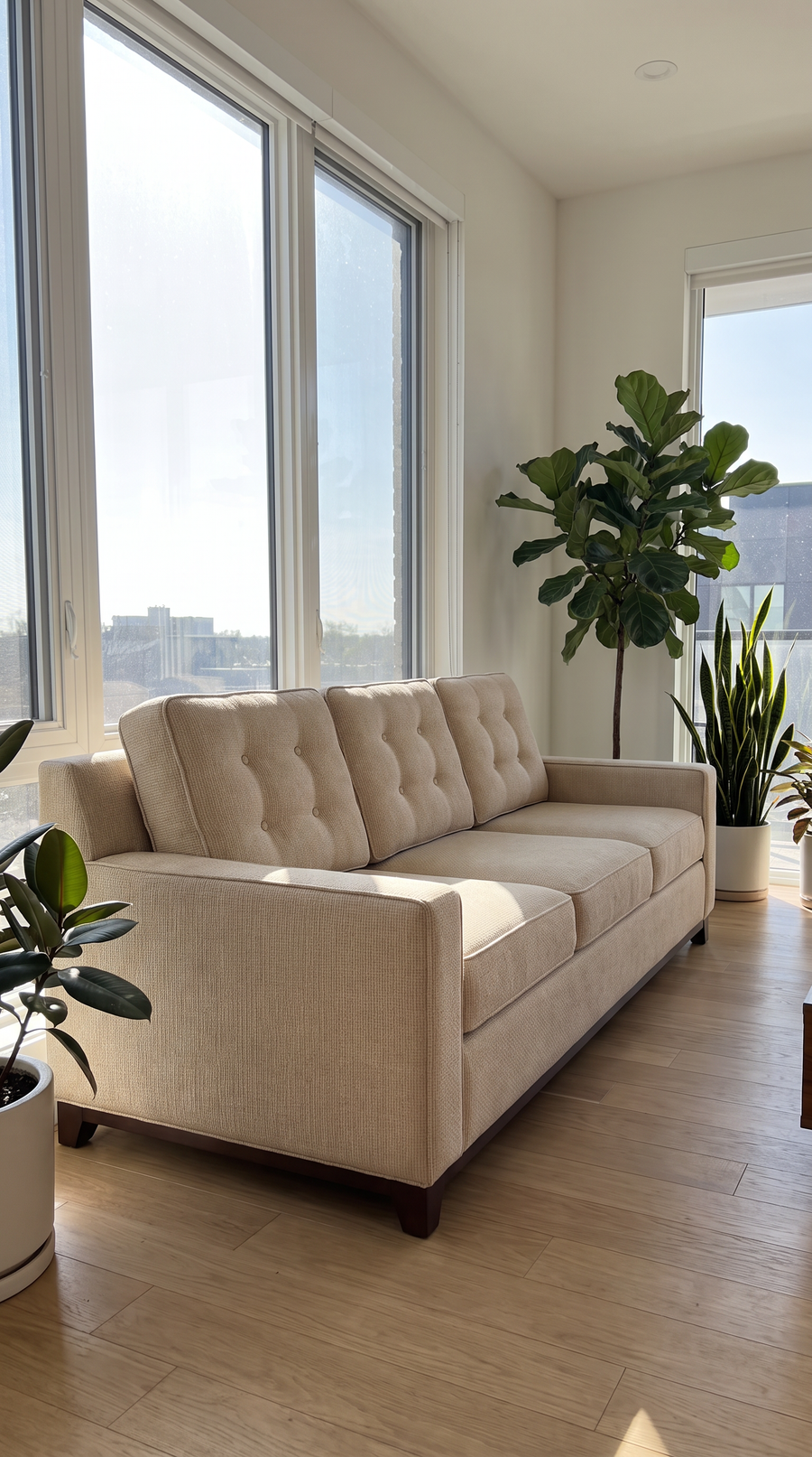 Alexandria Sofa styled in a living room