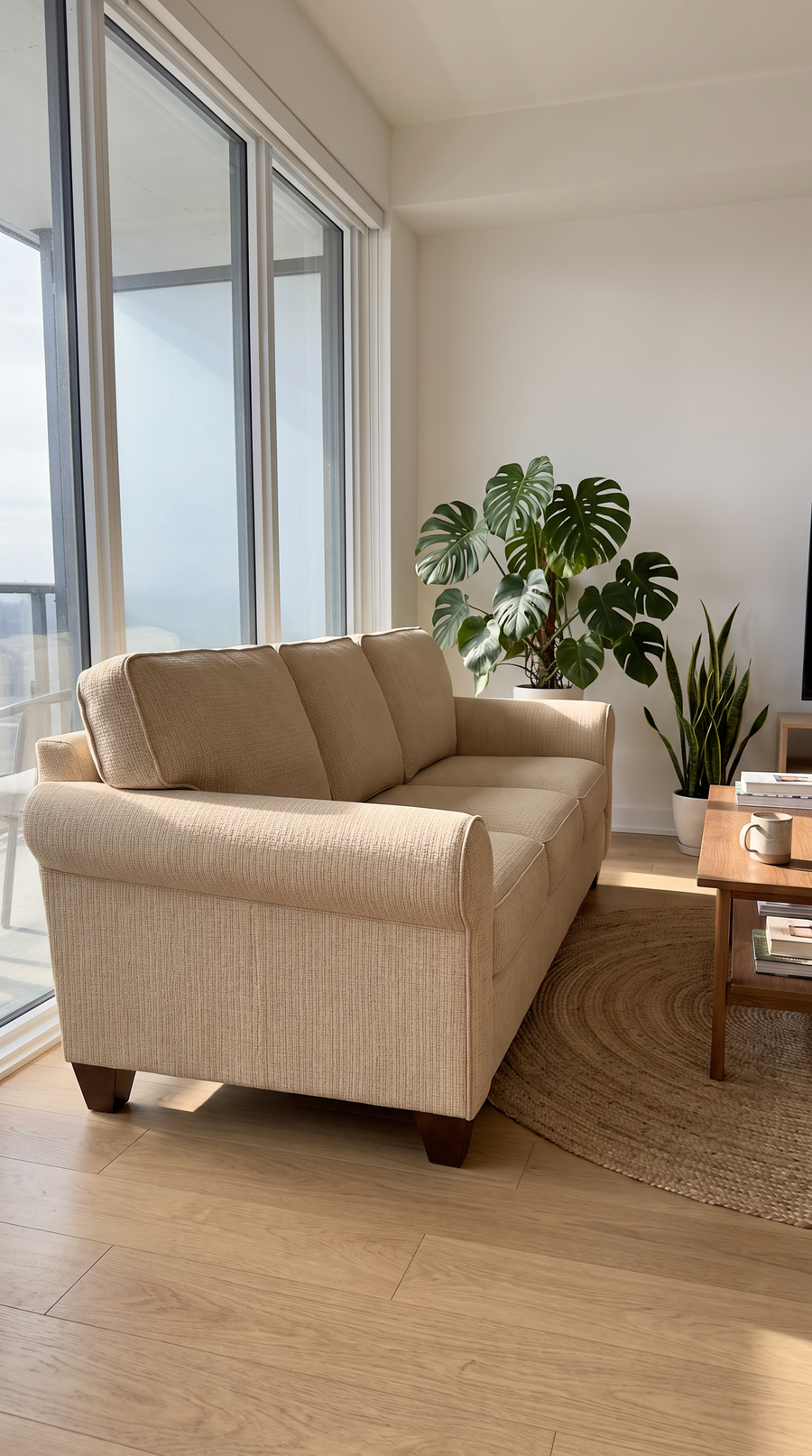 Augusta Sofa styled in a living room