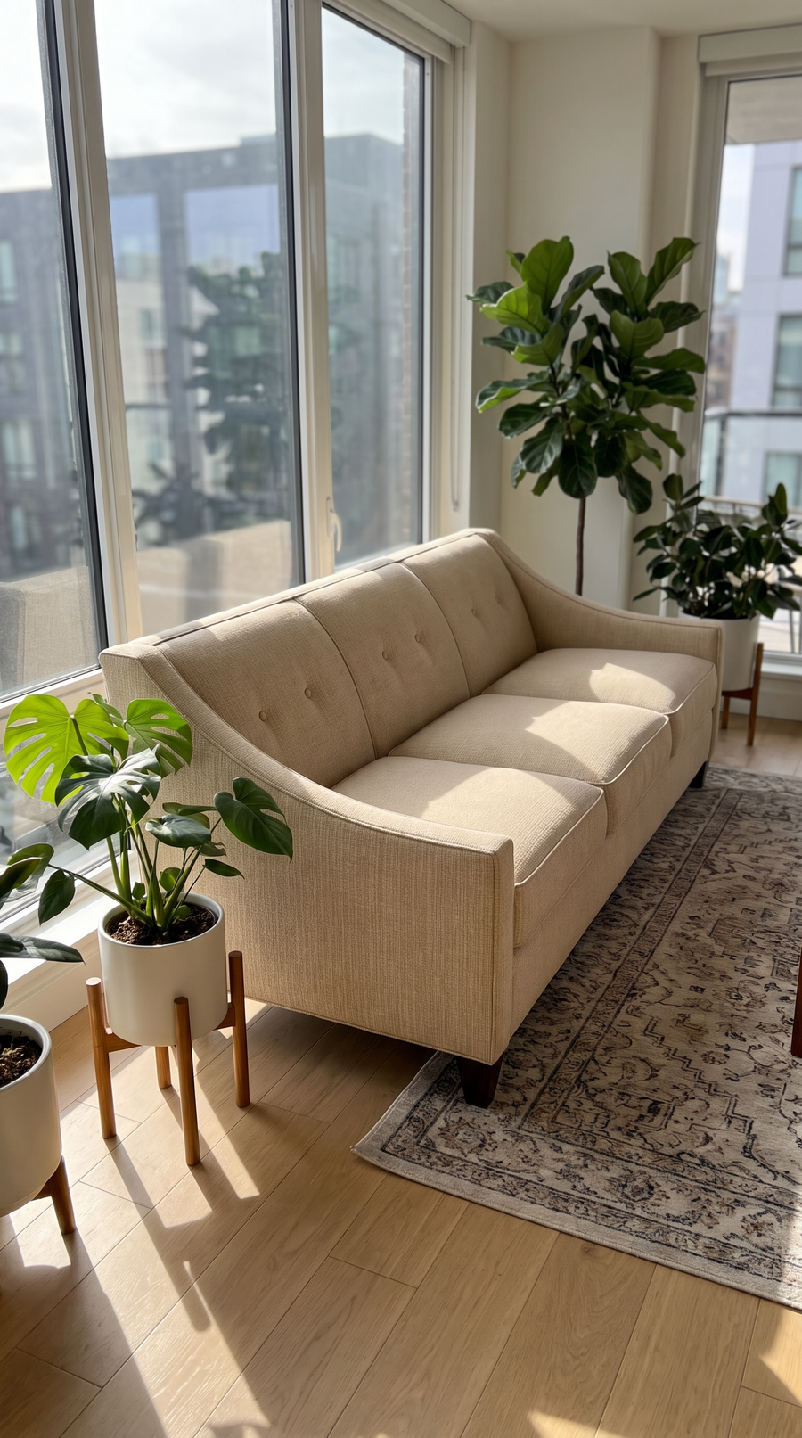 Berlin Sofa styled in a living room