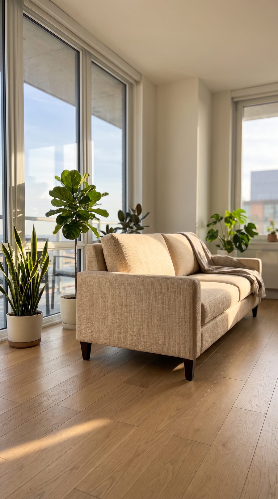 Cannes Sofa styled in a living room
