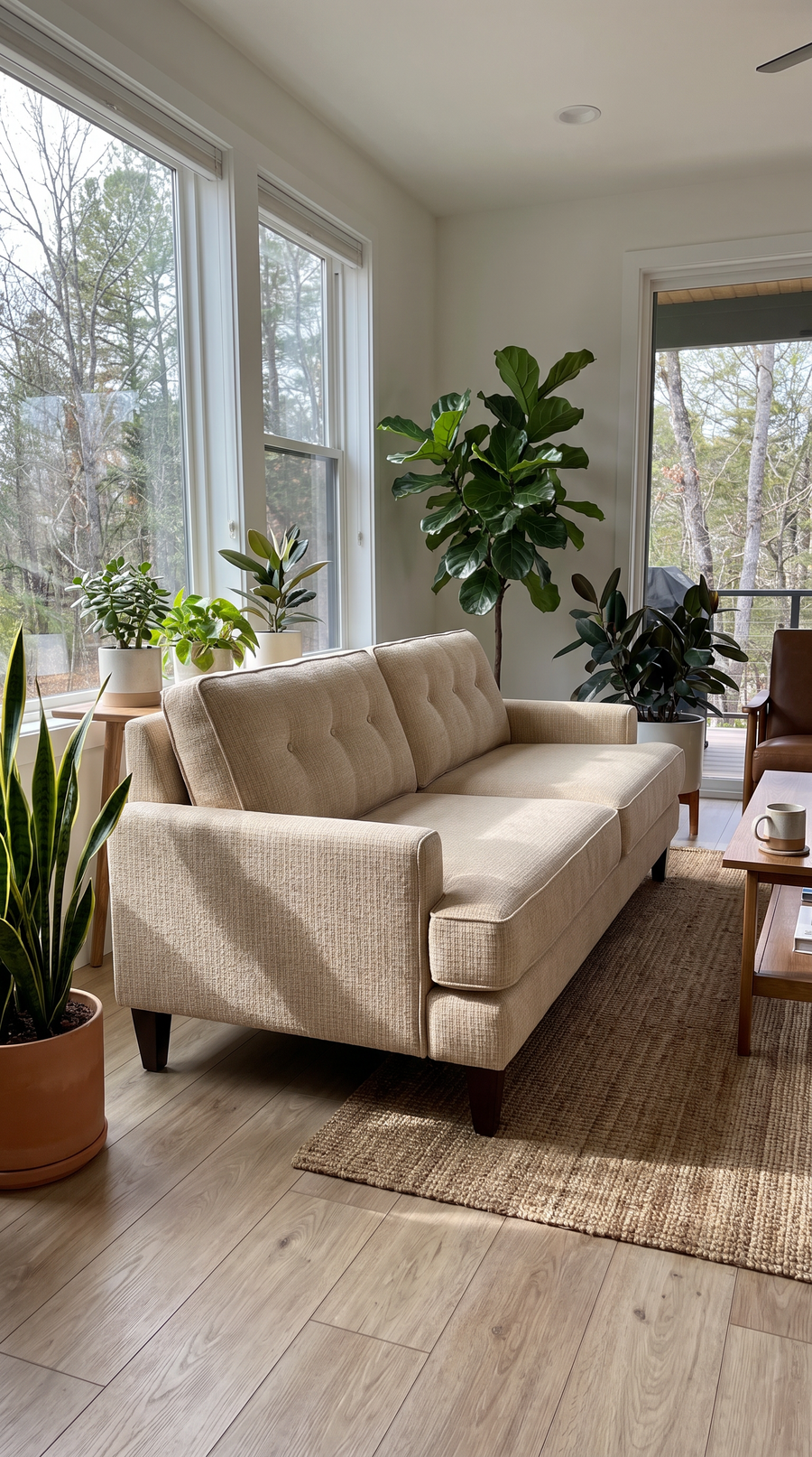 Naples Sofa styled in a living room