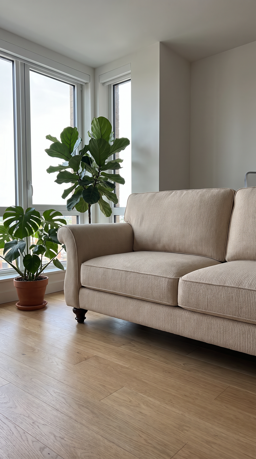 Pisa Sofa styled in a living room
